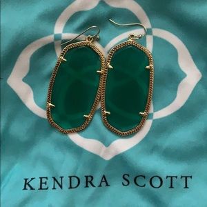 Green Kendra Scott Danielle Earrings